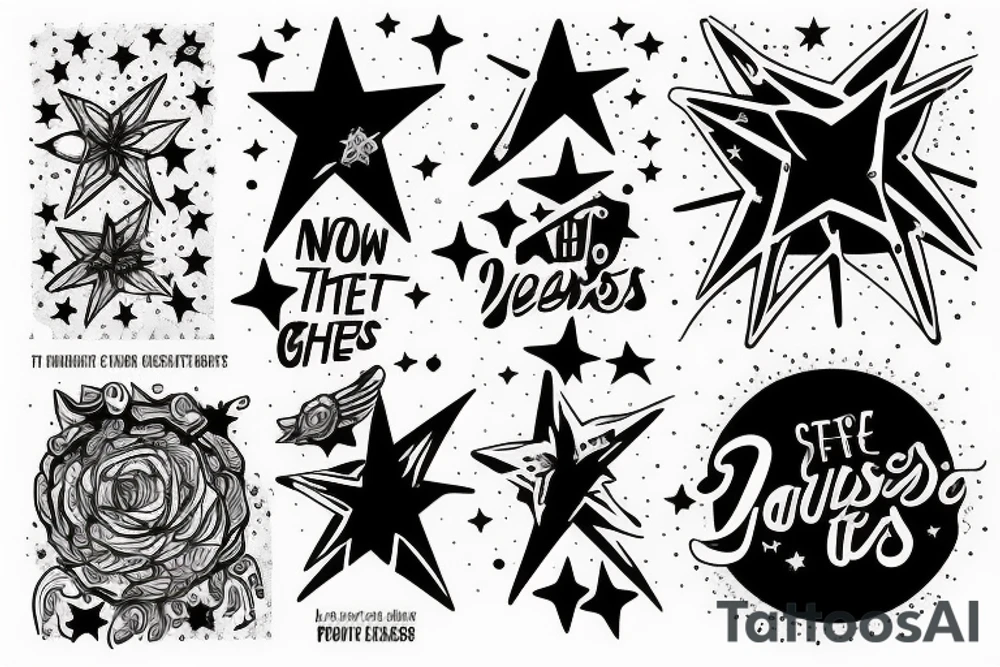 Text - "Now the darkness gathers, stars begin to peep" tattoo idea