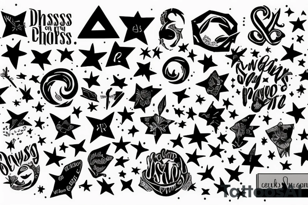 Now the darkness gathers, stars begin to peep tattoo idea