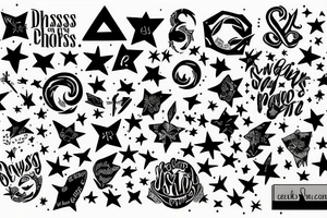 Now the darkness gathers, stars begin to peep tattoo idea