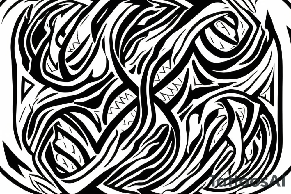 anchor within yin yang depicting the duality of nature but strengthened by the anchor of life. tattoo idea