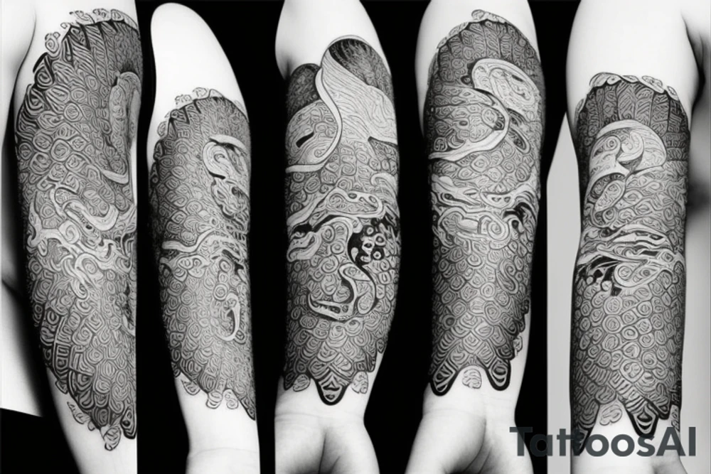 yin and yang tattoo idea