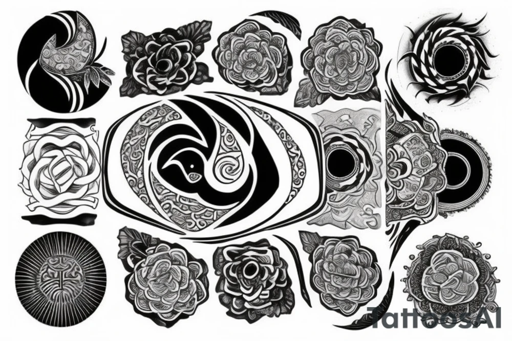 yin and yang tattoo idea