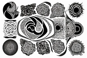 yin and yang tattoo idea