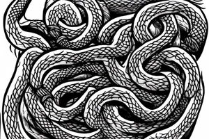 using the movie Draco design a tattoo with Norse rope scales laying down for a forearm. tattoo idea