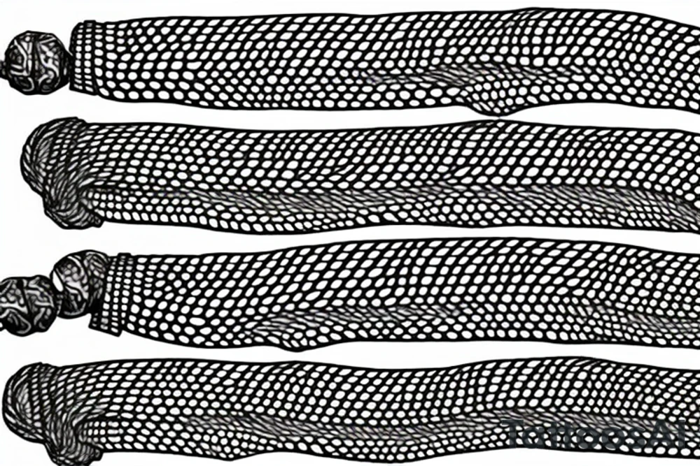 dragon Norse rope scales laying down for a forearm. tattoo idea