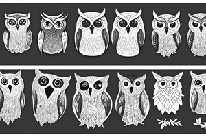 owl in the forest tattoo idea