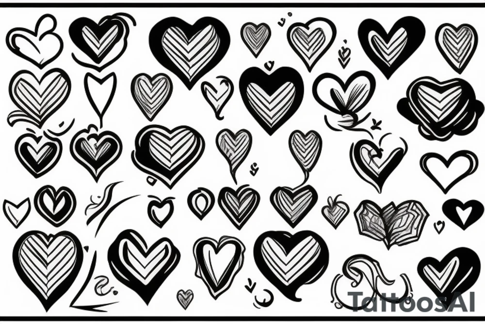 Simple heart tattoo idea