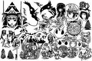 Mononoke tattoo idea