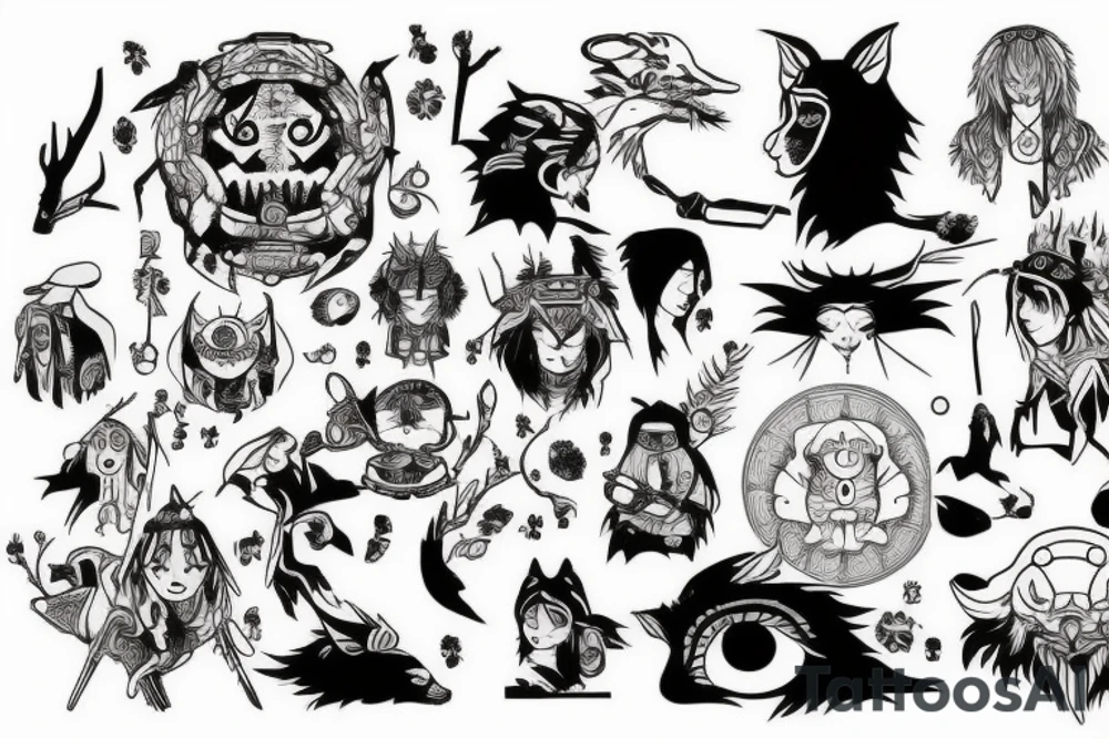Mononoke tattoo idea