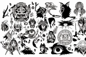 Mononoke tattoo idea