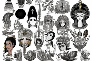 Egypt gods tattoo idea