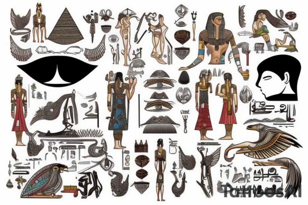 Egypt gods tattoo idea