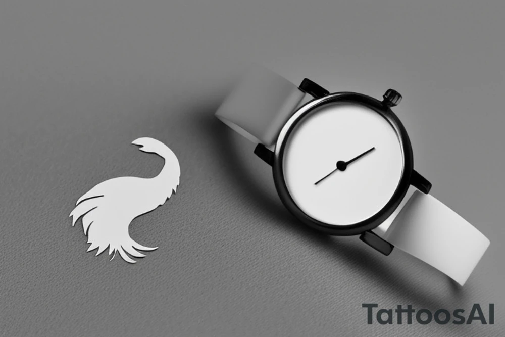 A minimalist and small design for your wrist could consist of a stylized and simplified outline of the combination of both animals.
The image could start with the head of the eagle, with sharp eyes and a strong beak, reduced to its most basic forms to preserve the minimalist style. From the eagle’s head, a few simple and curved lines unfold representing the spread wings.these wings transform into the fins of the manta ray, with a smooth, wavy line that mimics its elegant and fluid shape. The tail of the manta ray curves slightly, ending the design with a touch of delicacy.

The entire design is done with thin, clean lines to maintain the minimalist style. Although it is small and simple, this tattoo still captures the strength of the eagle and the freedom of the manta ray, and it looks perfect in the limited space of your wrist. tattoo idea