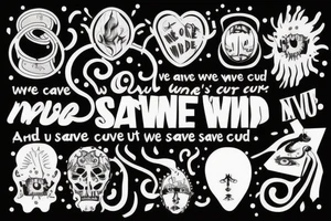 We're going down in a spiral to the ground
No one, no one's gonna save us now, not even God
No one saved us, no one's gonna save us tattoo idea