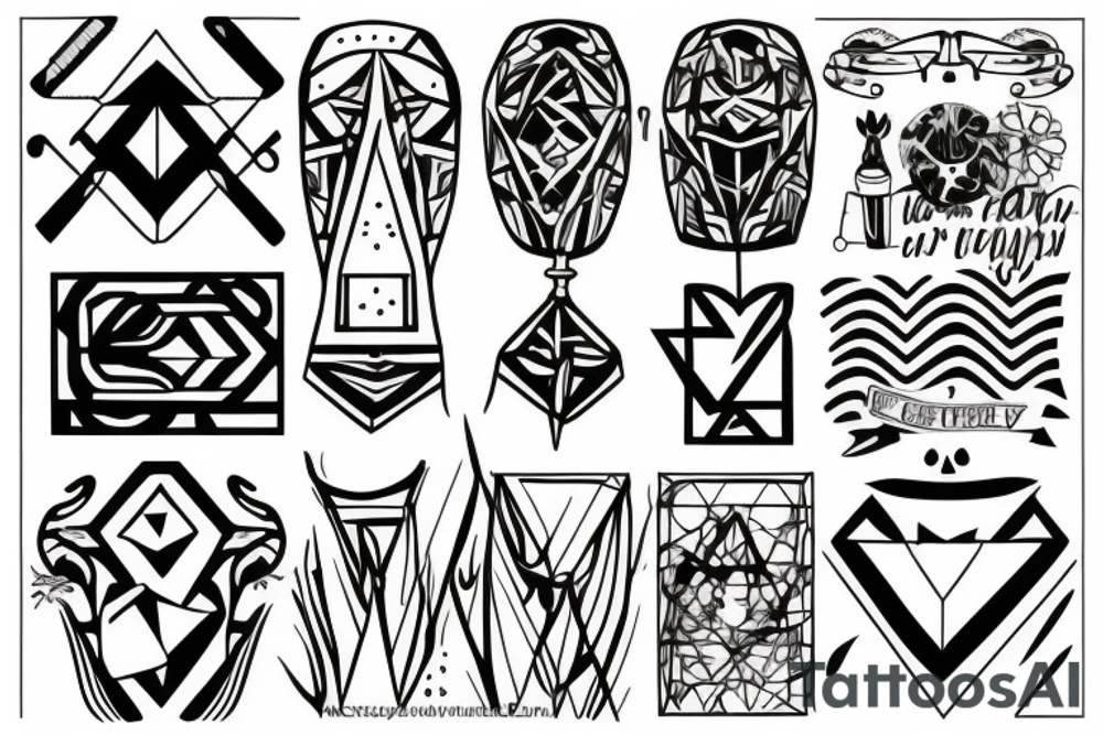 dicotamy of man tattoo idea