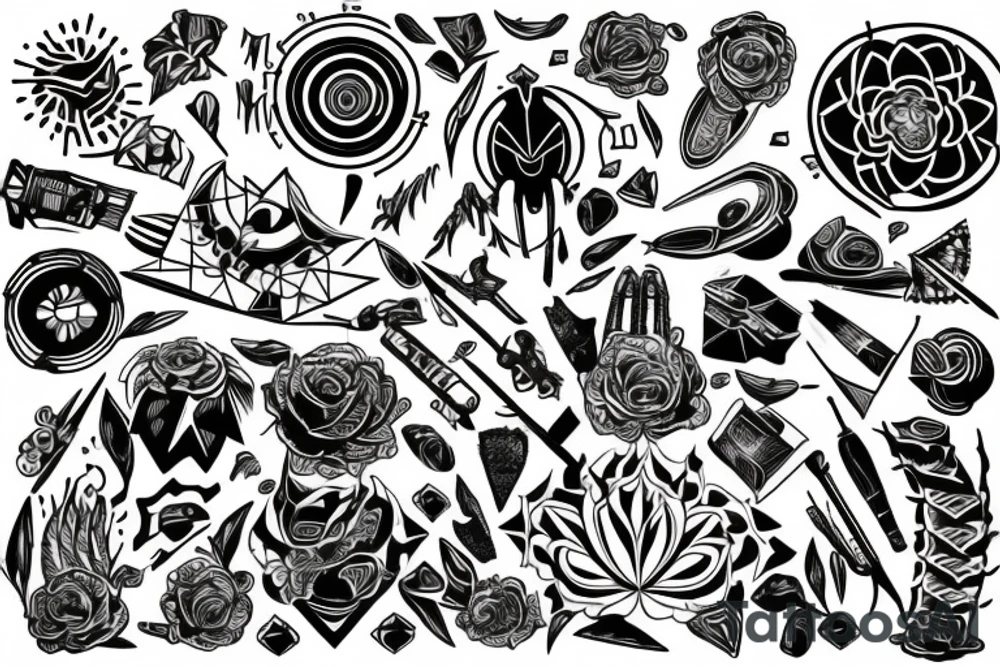 dicotamy of man tattoo idea