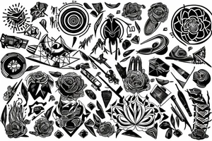 dicotamy of man tattoo idea