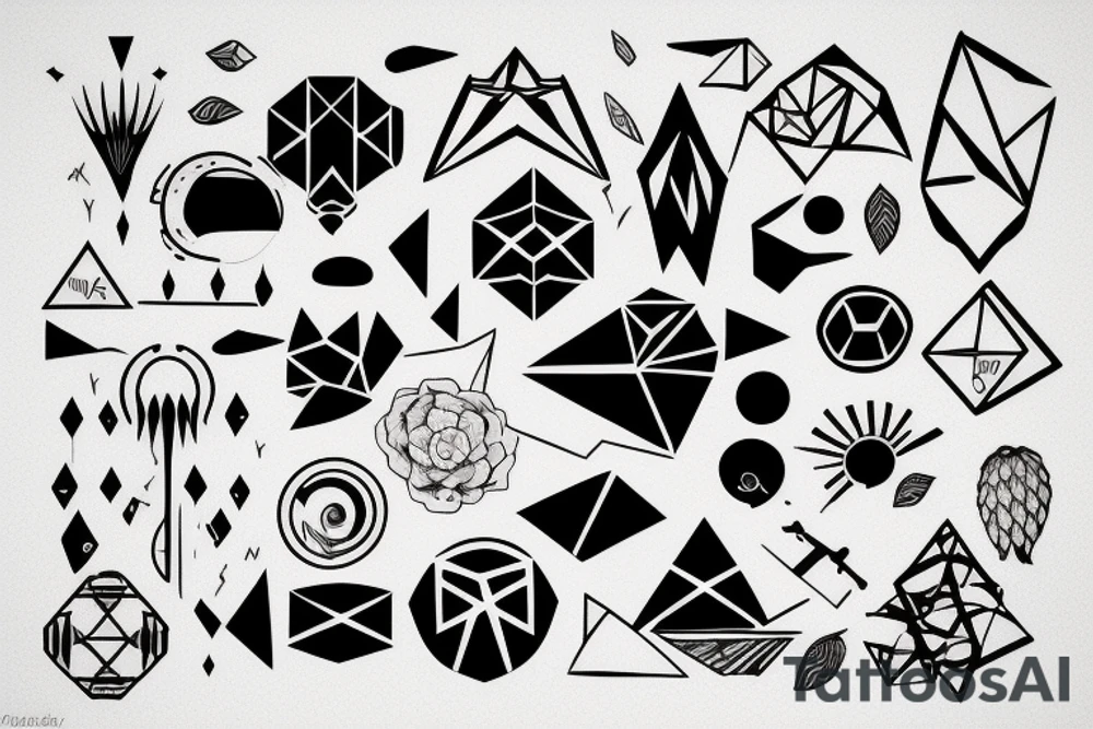 technology in nature tattoo idea