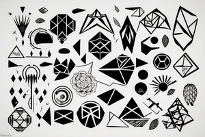 technology in nature tattoo idea