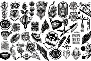technology in nature tattoo idea