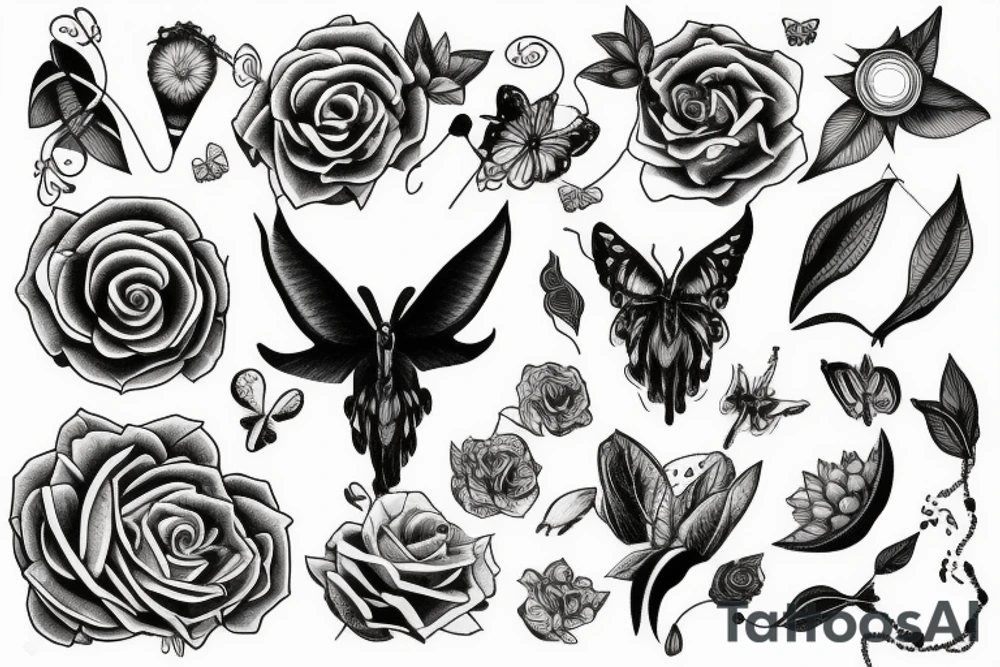 technology in nature tattoo idea
