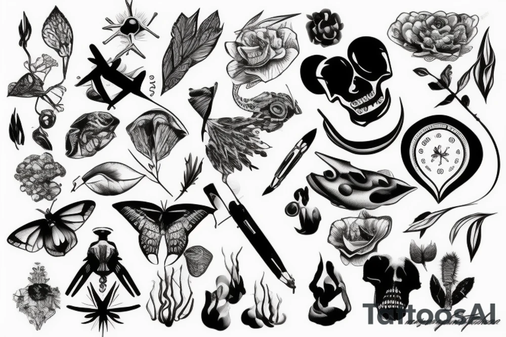 technology in nature tattoo idea
