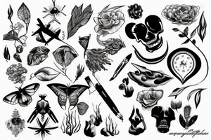 technology in nature tattoo idea