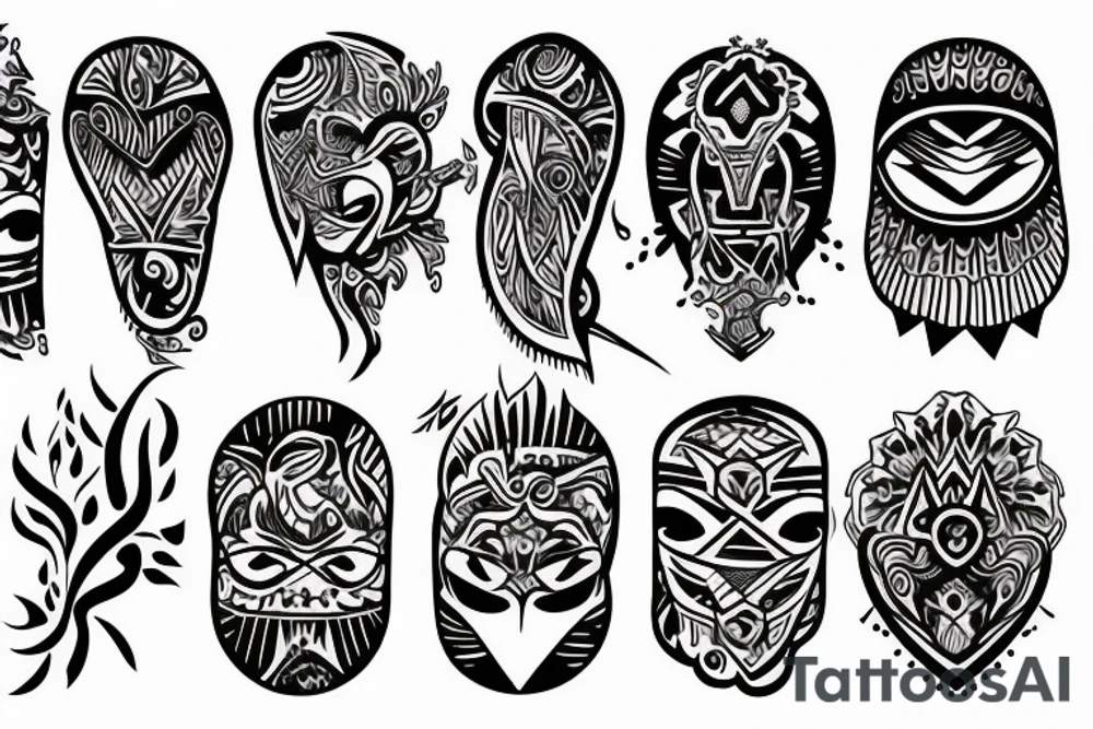 Traditional flash sheet tattoo idea
