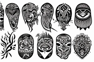 Traditional flash sheet tattoo idea