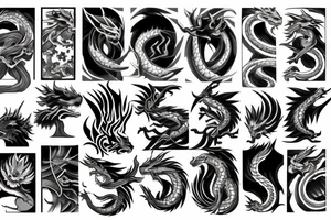 Earth Dragon Eight Trigrams tattoo idea
