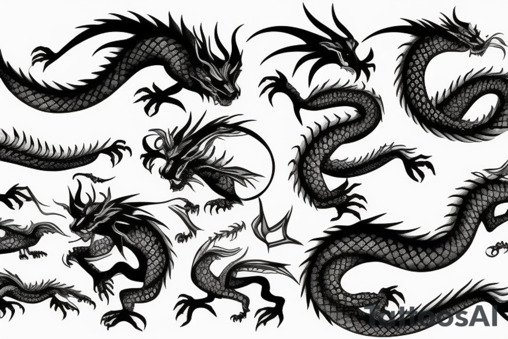 Earth Dragon tattoo idea