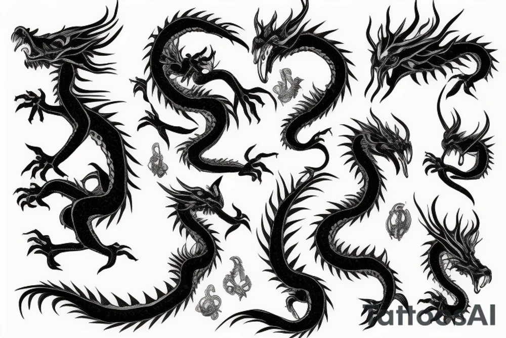 Earth Dragon tattoo idea