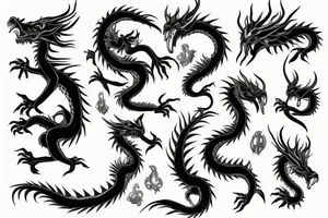Earth Dragon tattoo idea