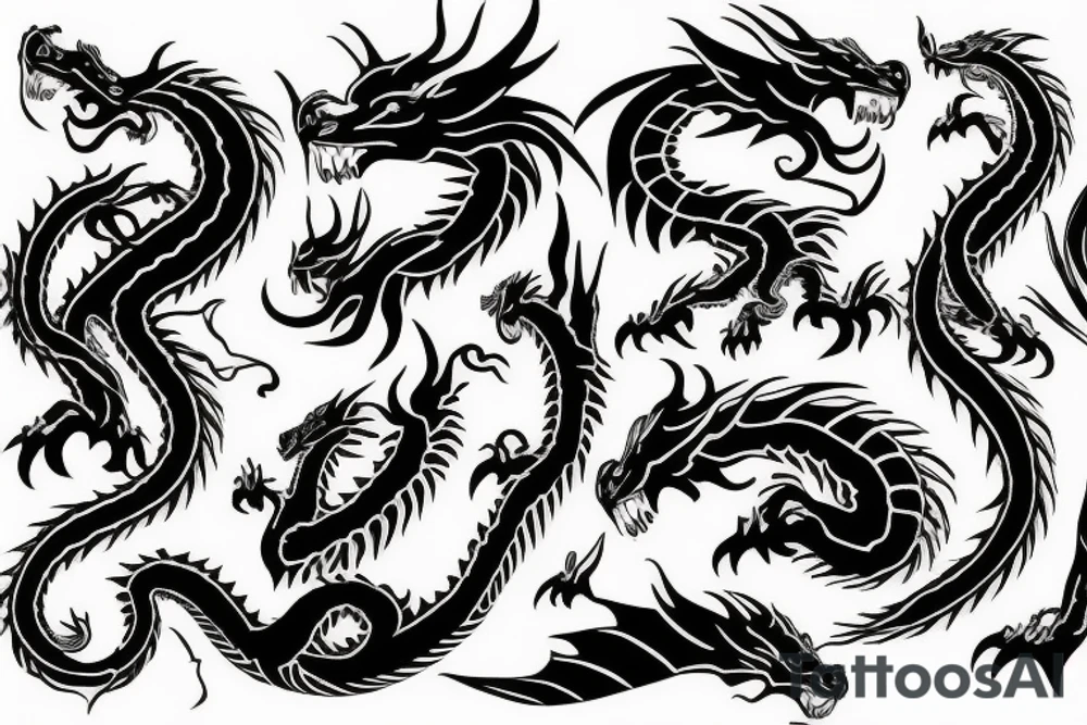 Earth Dragon tattoo idea
