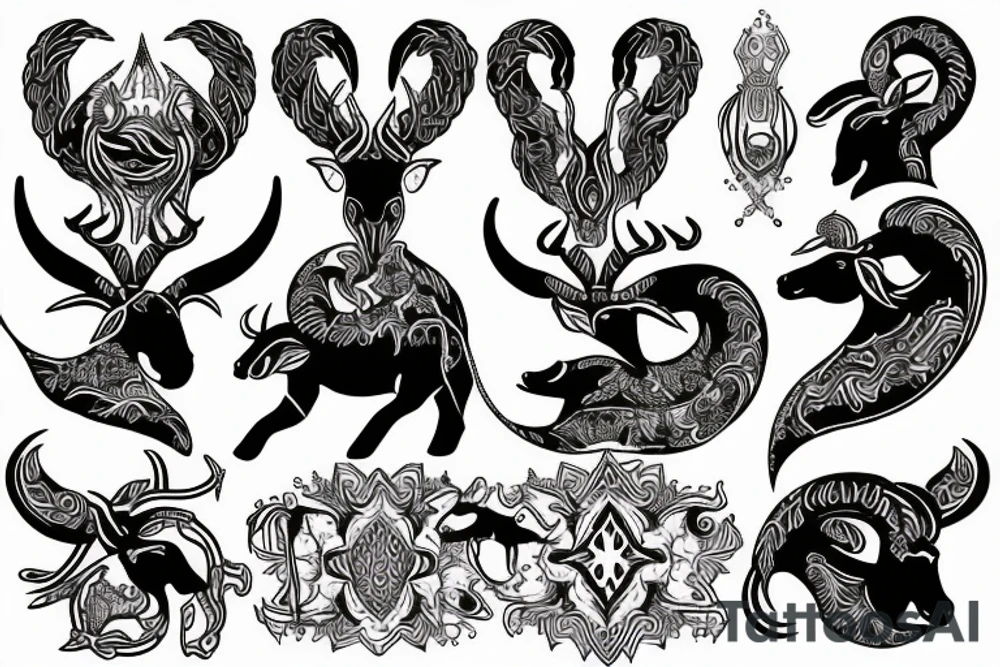 the Capricorn tattoo idea