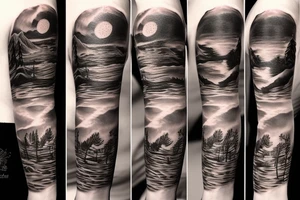 the sunset tattoo idea