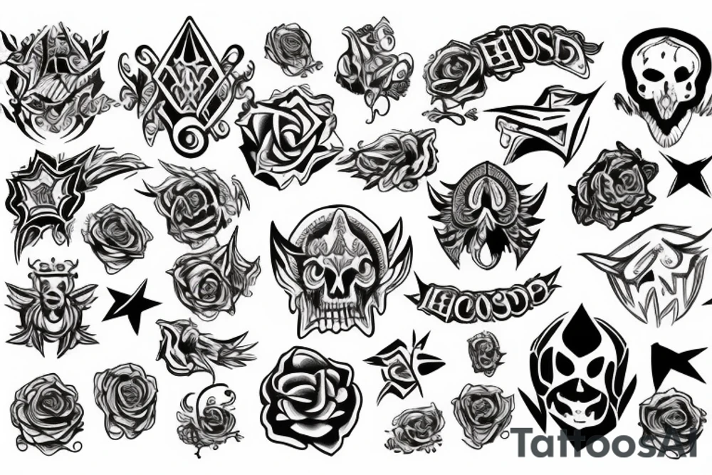 Sleeve horde symbols tattoo idea