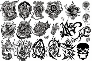 Sleeve horde symbols tattoo idea