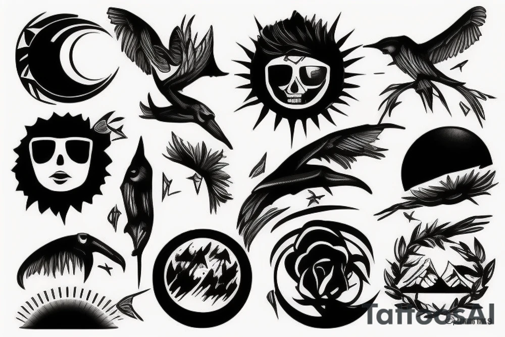 the sunset tattoo idea