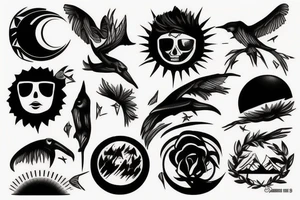the sunset tattoo idea