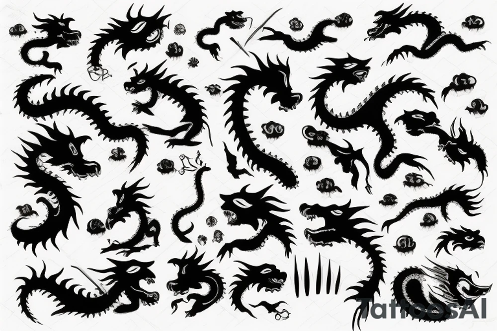 earth dragon tattoo idea