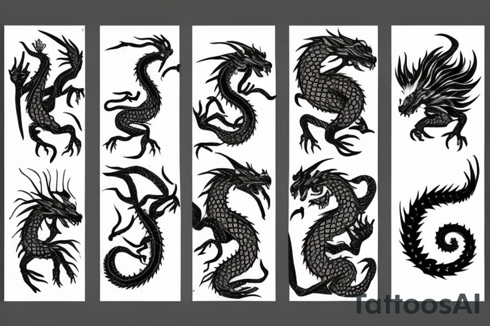 earth dragon tattoo idea