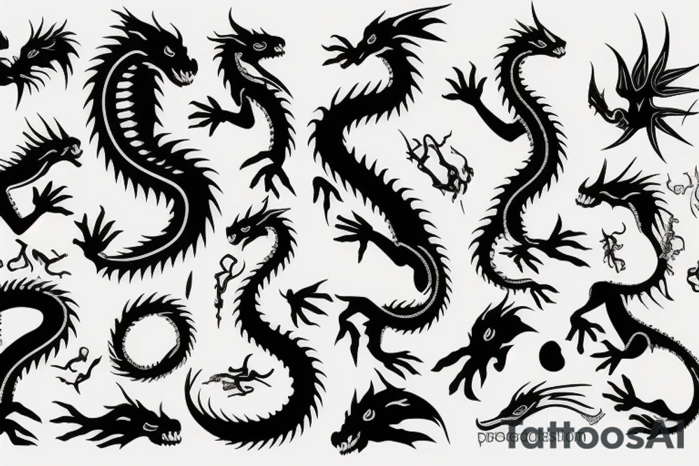 earth dragon tattoo idea