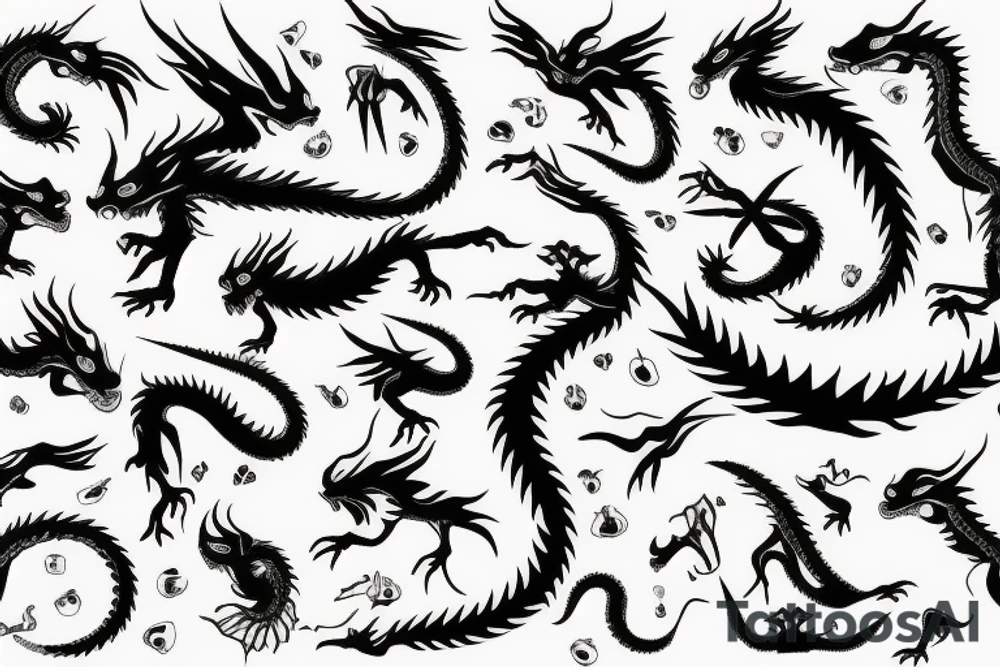 earth dragon tattoo idea