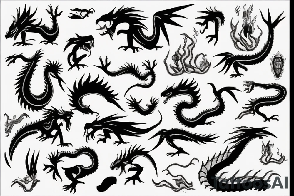 earth dragon tattoo idea