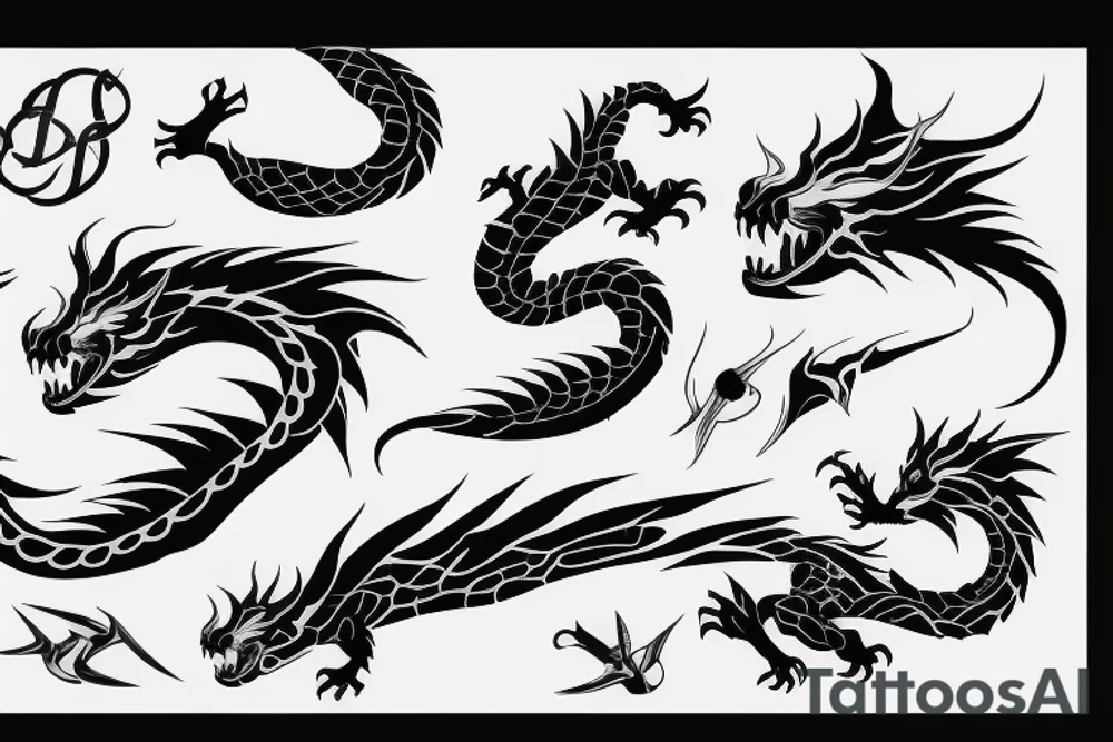 earth dragon tattoo idea