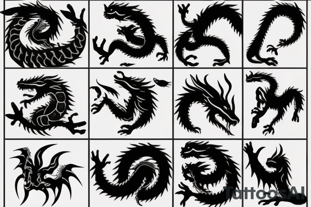 earth dragon tattoo idea