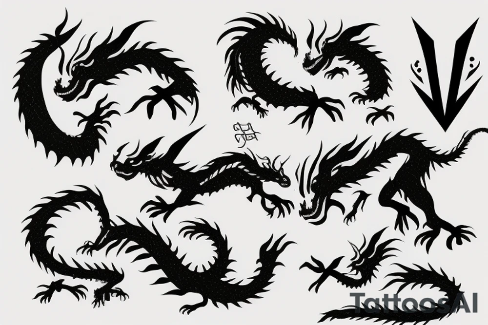 earth dragon tattoo idea