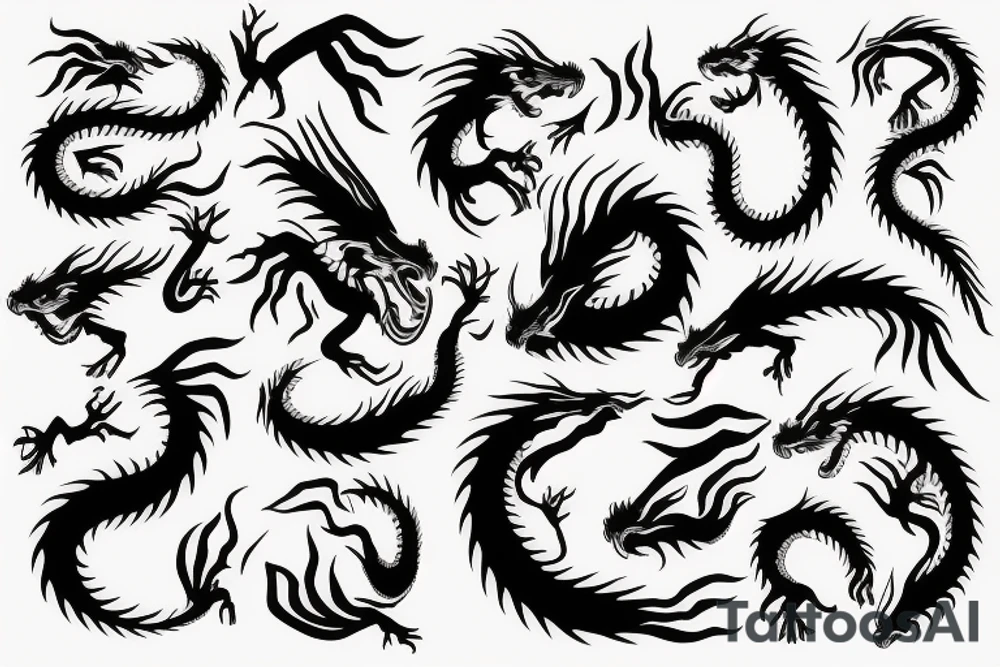 earth dragon tattoo idea