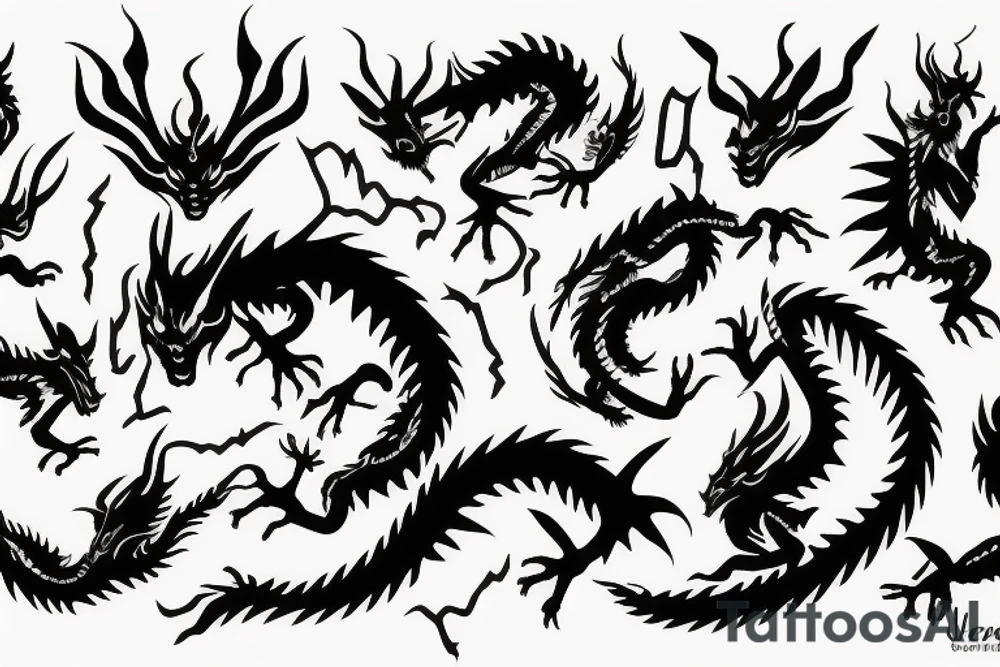 earth dragon tattoo idea